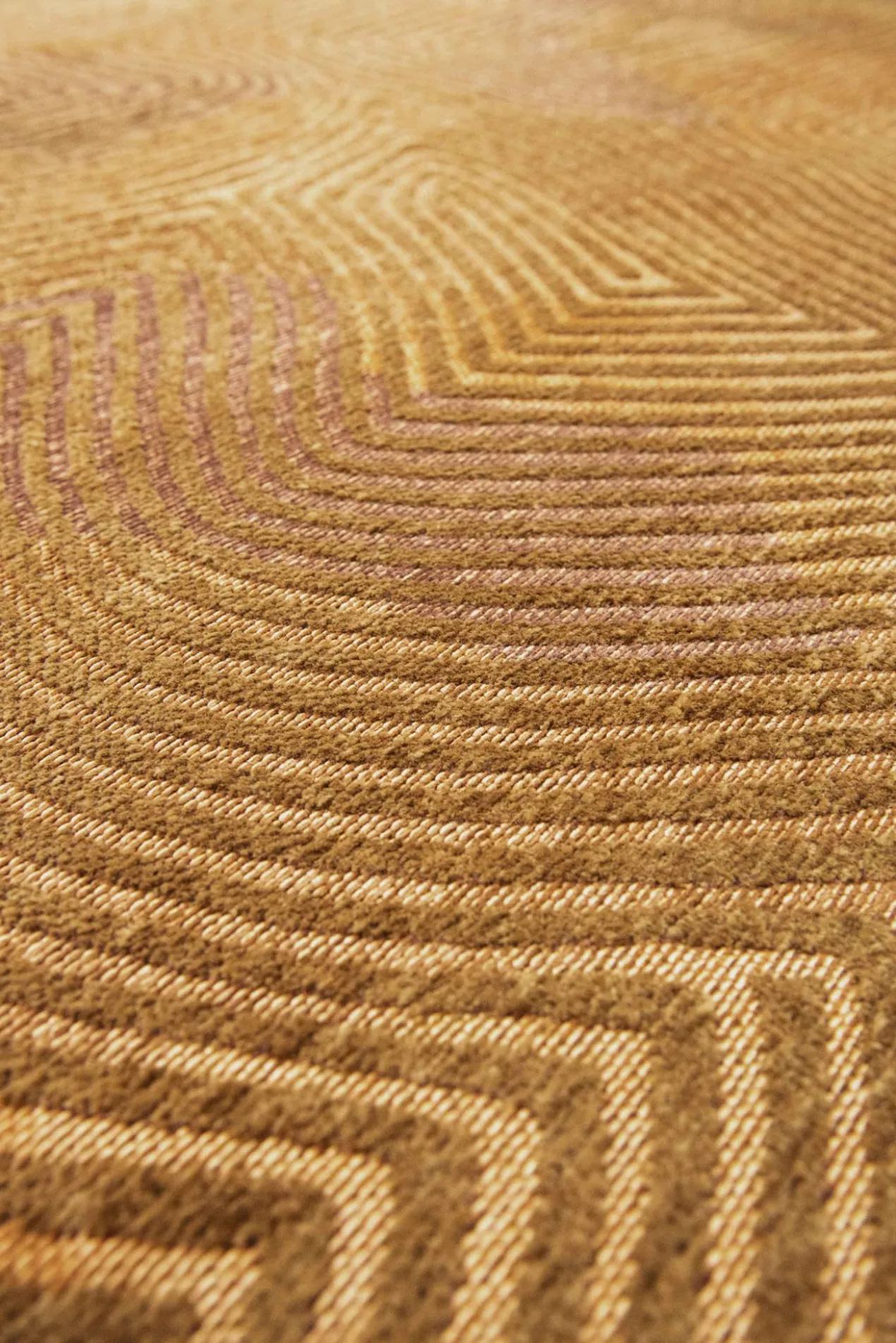 Ecorugs vloerkleed Coral goud 80x150 cm 240x340 cm