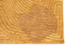 Ecorugs vloerkleed Coral goud 80x150 cm 240x340 cm