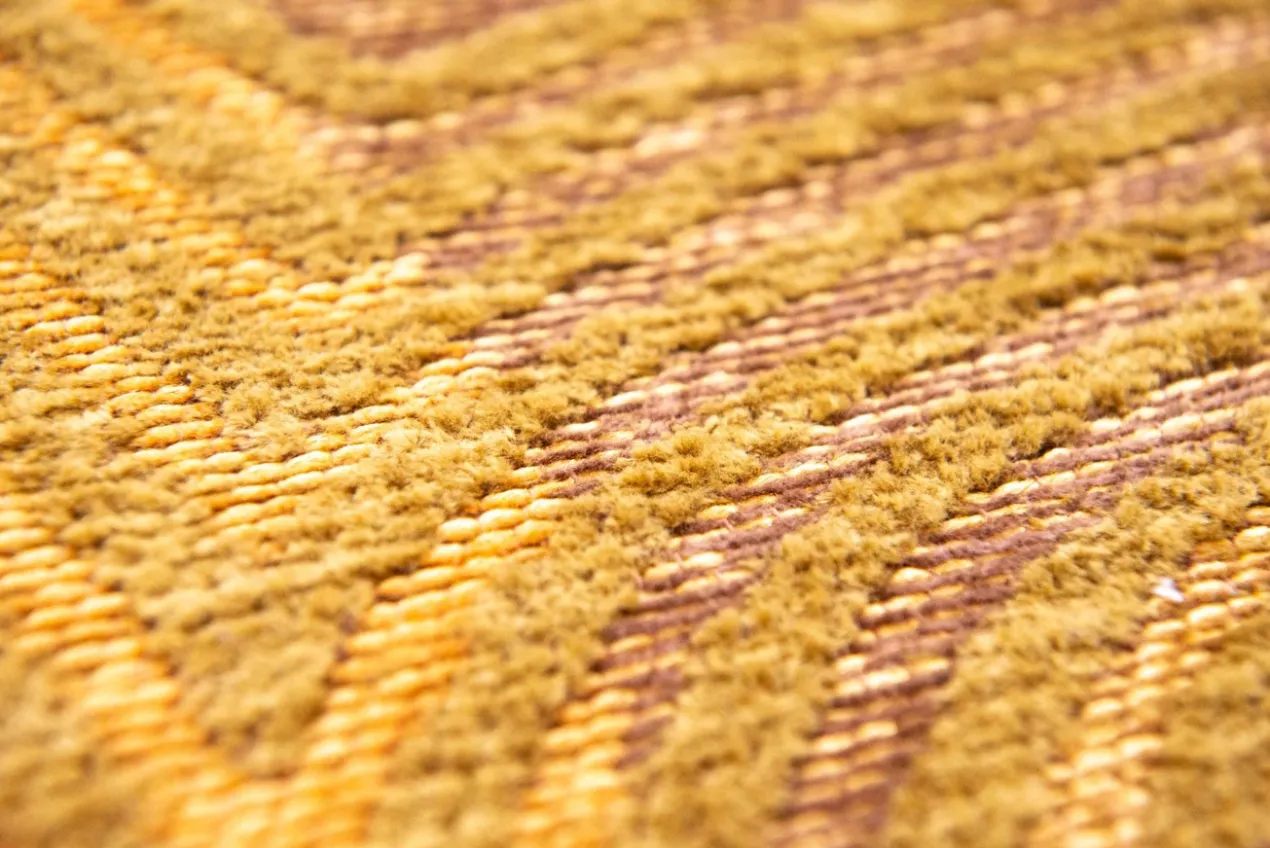 Ecorugs vloerkleed Coral goud 80x150 cm 240x340 cm