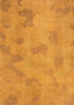 Ecorugs vloerkleed Coral goud 80x150 cm 240x340 cm