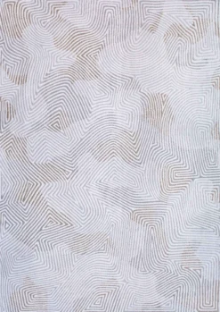 Ecorugs vloerkleed Coral wit 80x150 cm