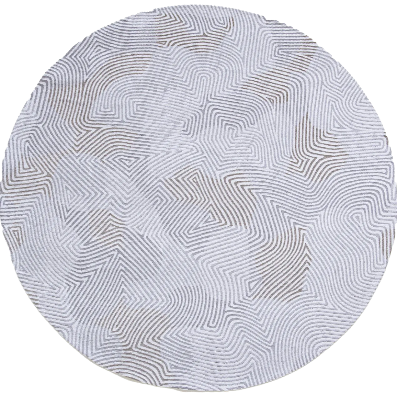 Ecorugs vloerkleed Coral wit ∅ 140 cm