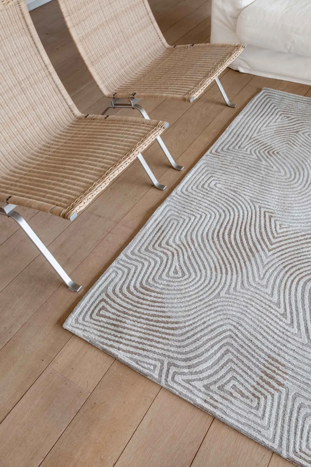 Ecorugs vloerkleed Coral wit 200x280 cm