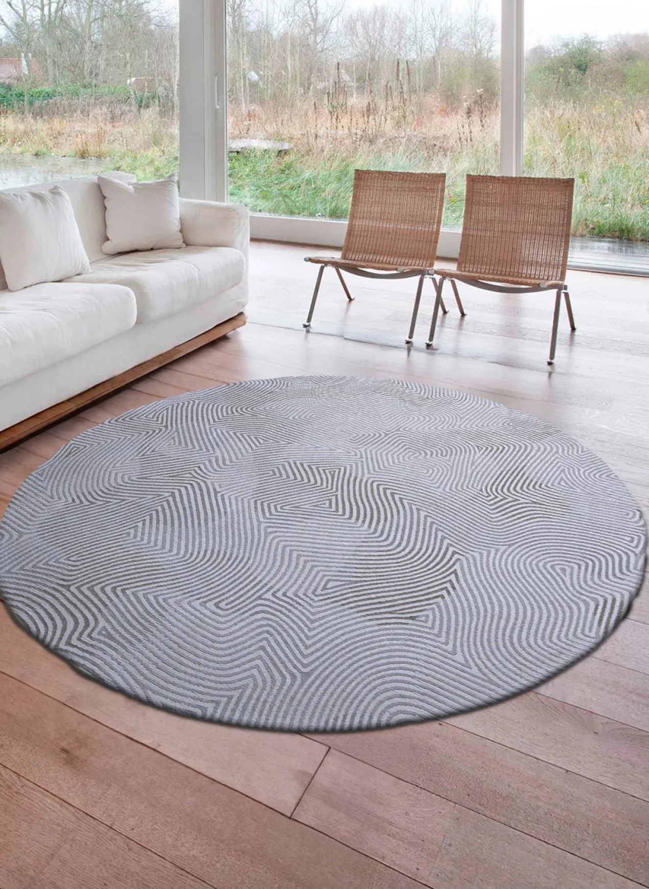 Ecorugs vloerkleed Coral wit 240x340 cm