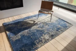 Ecorugs vloerkleed Cracks blauw 80x150 cm