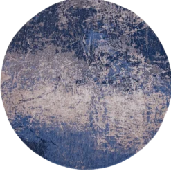 Ecorugs vloerkleed Cracks blauw ∅ 140 cm