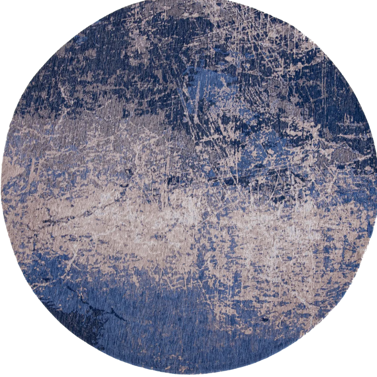 Ecorugs vloerkleed Cracks blauw ∅ 140 cm