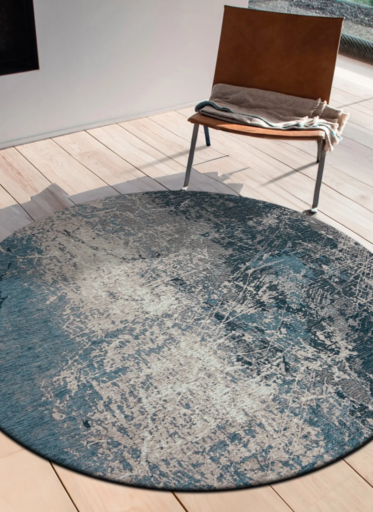 Ecorugs vloerkleed Cracks blauw 170x240 cm