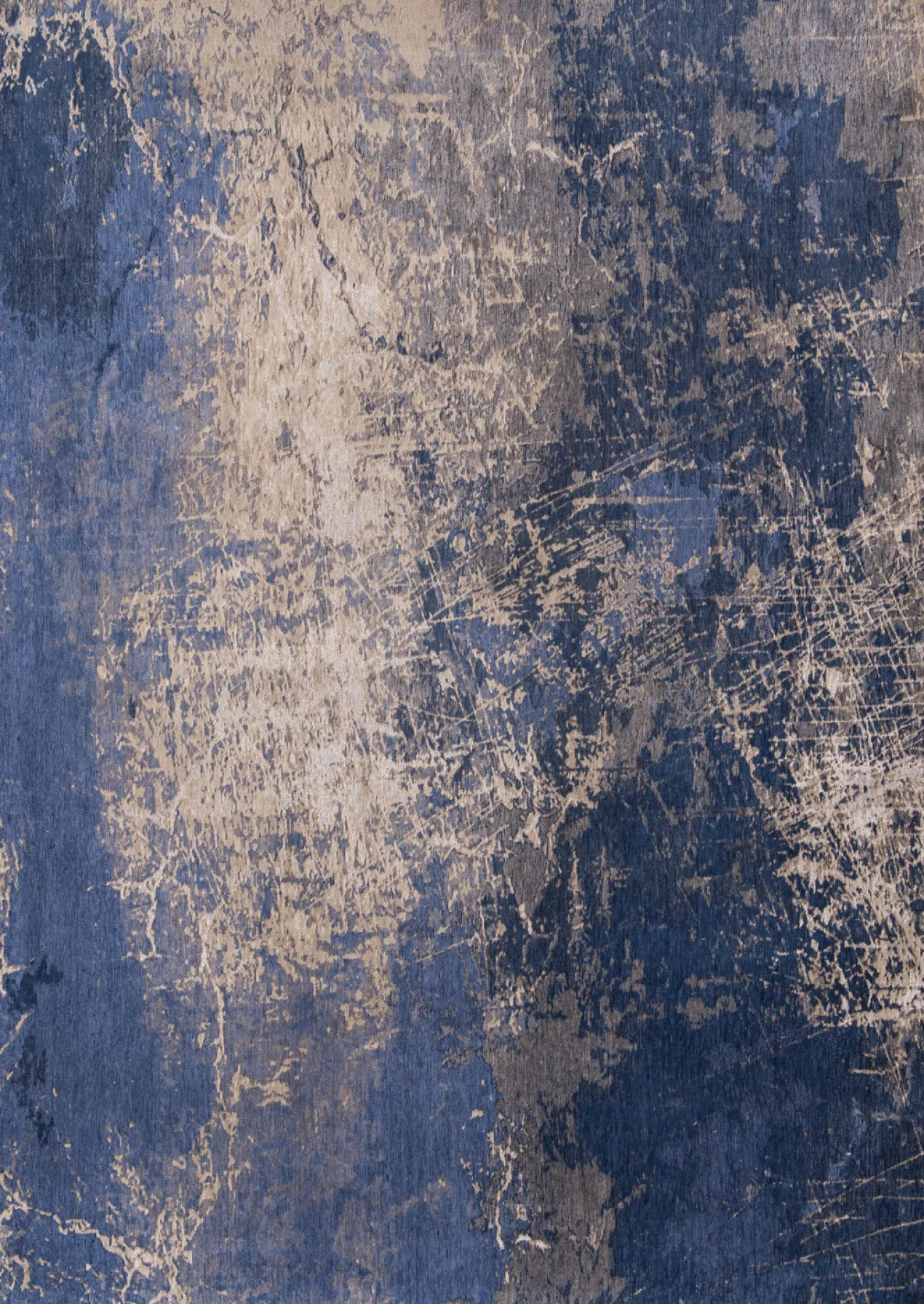 Ecorugs vloerkleed Cracks blauw 200x280 cm