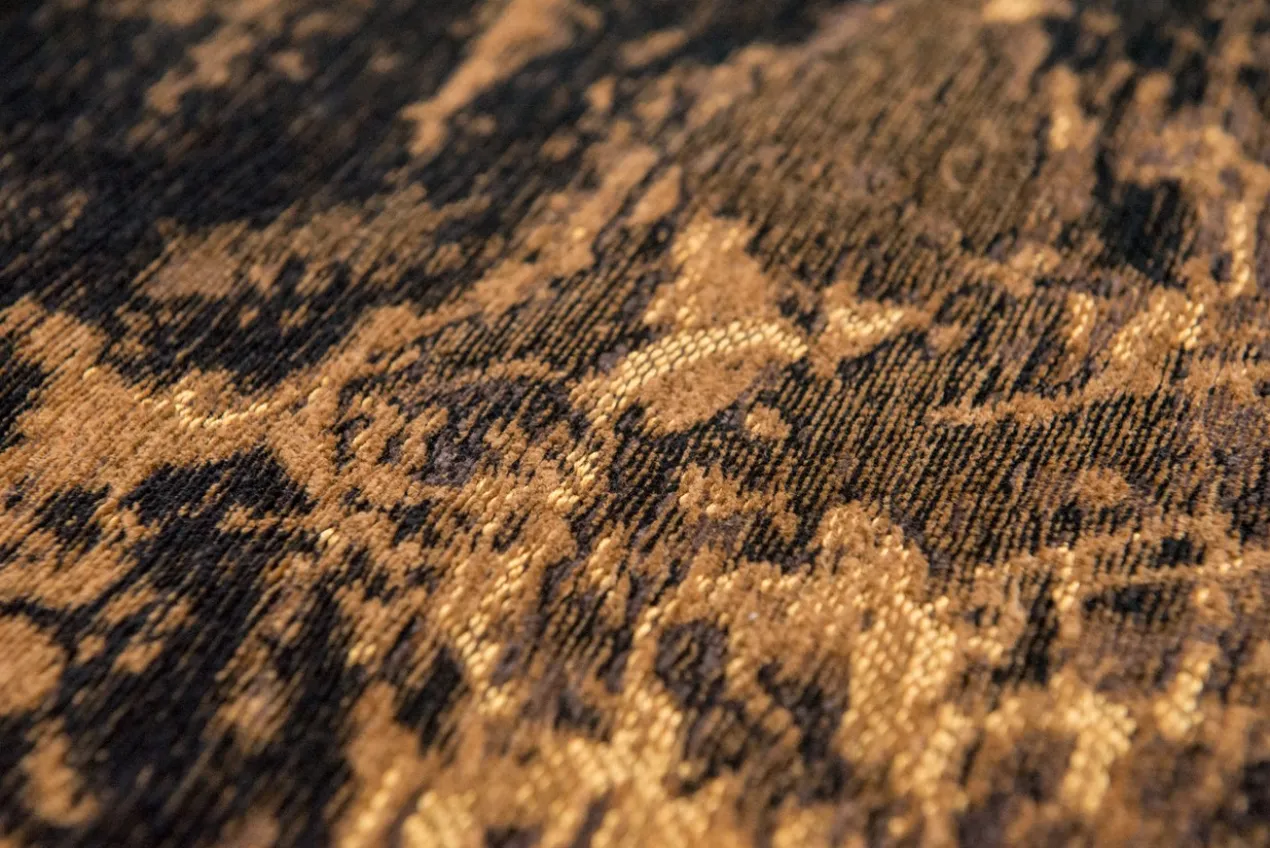 Ecorugs vloerkleed Cracks goud 240x340 cm