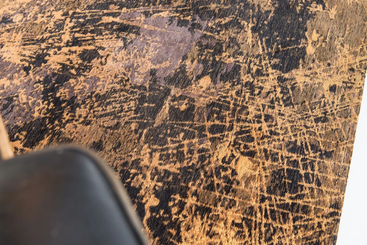 Ecorugs vloerkleed Cracks goud 240x340 cm