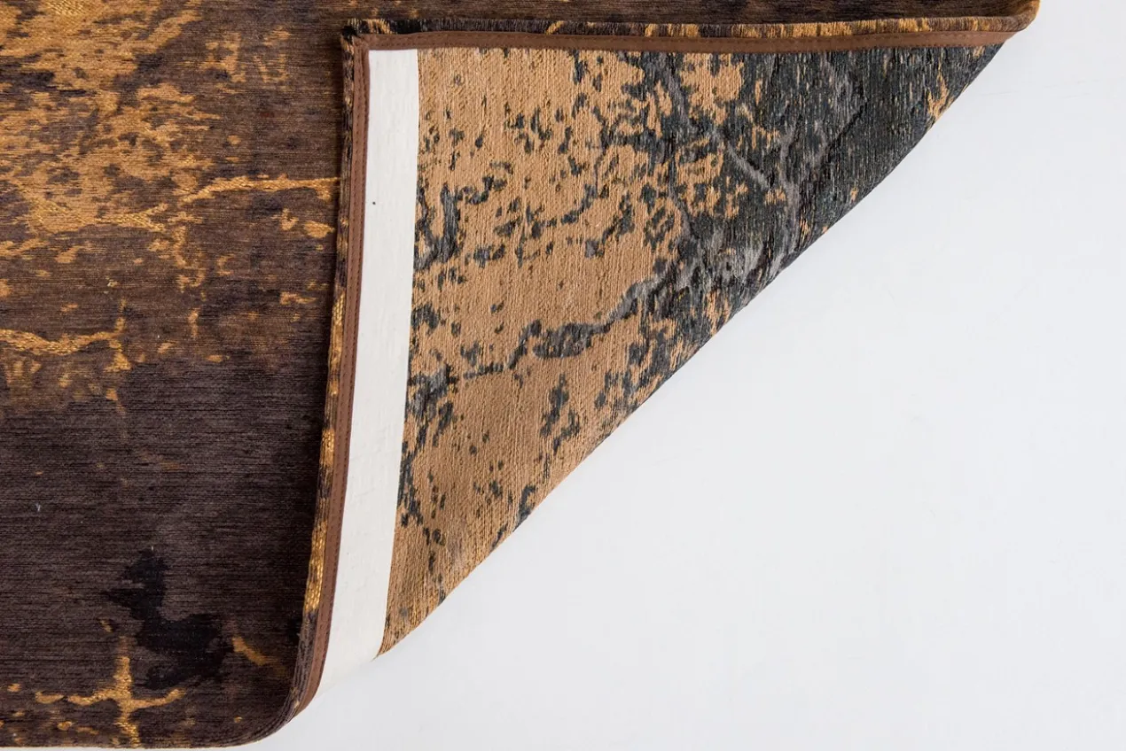 Ecorugs vloerkleed Cracks goud 240x340 cm