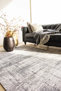 Ecorugs vloerkleed Griff grijs ∅ 140 cm