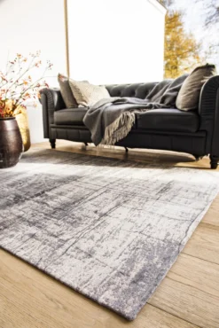 Ecorugs vloerkleed Griff grijs 240x340 cm