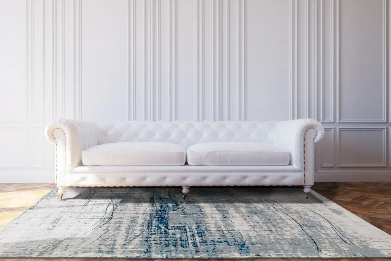 Ecorugs vloerkleed Griff turquoise 140x200 cm