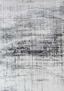 Ecorugs vloerkleed Griff zwart-wit 140x200 cm