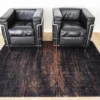 Ecorugs vloerkleed Griff zwart-koper 240x340 cm