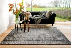 Ecorugs vloerkleed Jacob's Ladder zwart 80x150 cm