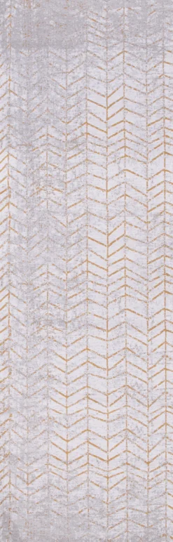 Ecorugs vloerkleed Jacob's Ladder goud 80x250 cm