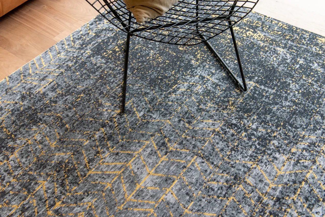 Ecorugs vloerkleed Jacob's Ladder goud 140x200 cm