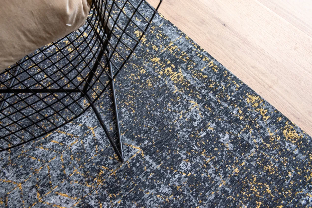 Ecorugs vloerkleed Jacob's Ladder goud 140x200 cm