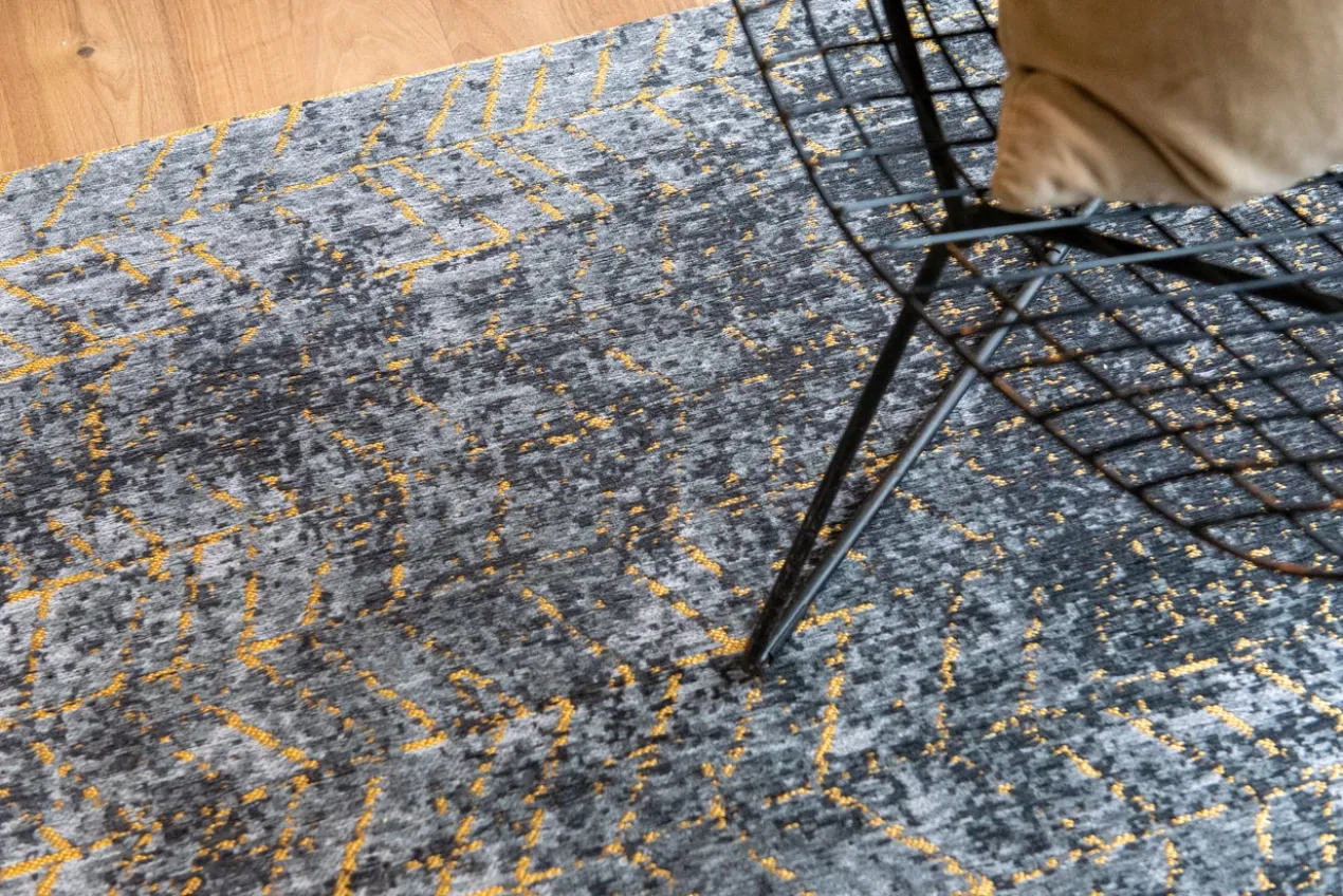 Ecorugs vloerkleed Jacob's Ladder goud 170x240 cm