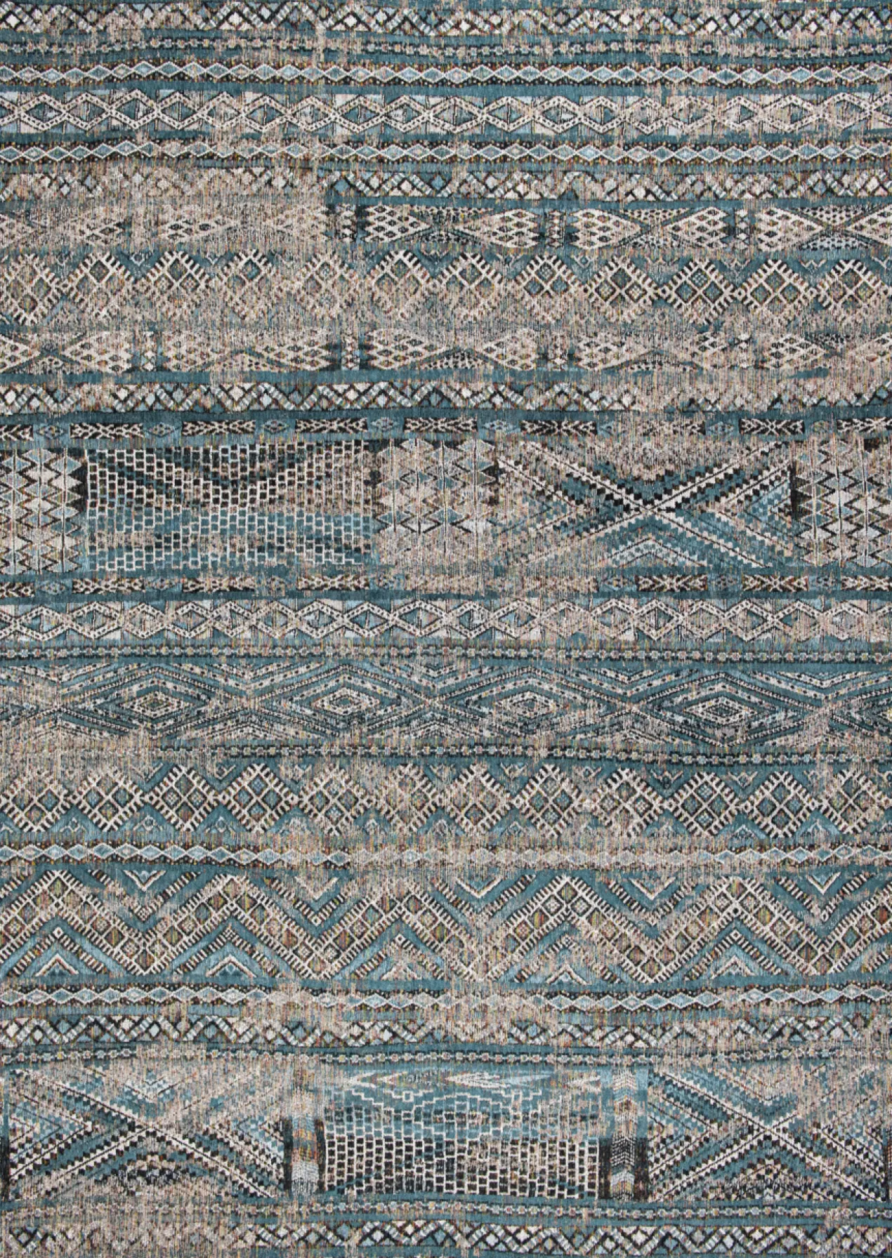 Ecorugs vloerkleed Kilim blauw 140x200 cm
