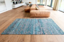 Ecorugs vloerkleed Kilim blauw 170x240 cm