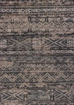 Ecorugs vloerkleed Kilim zwart 170x240 cm