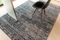 Ecorugs vloerkleed Kilim zwart 200x280 cm
