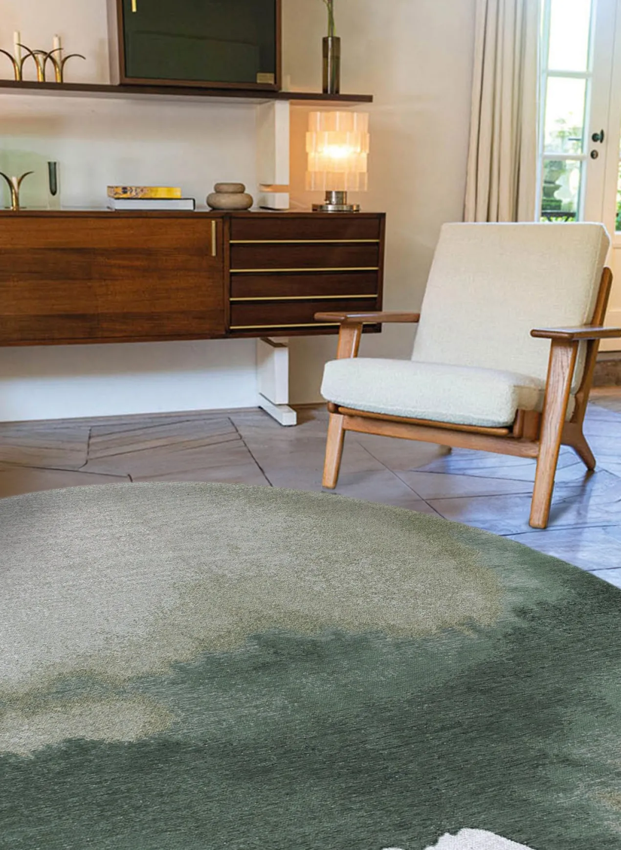 Ecorugs vloerkleed Lagoon groen 280x390 cm