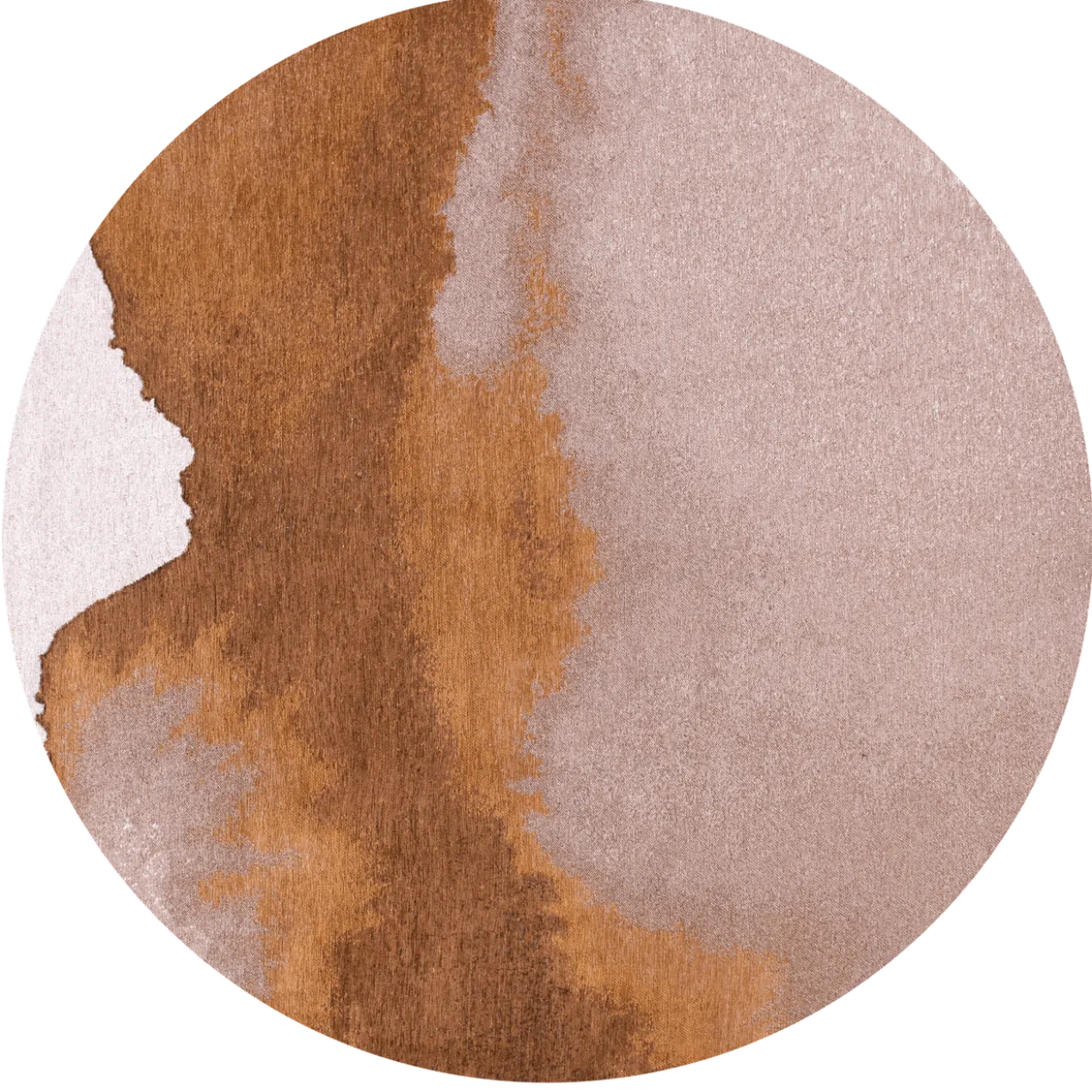 Ecorugs vloerkleed Lagoon oranje ∅ 140 cm
