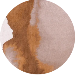 Ecorugs vloerkleed Lagoon oranje ∅ 240 cm