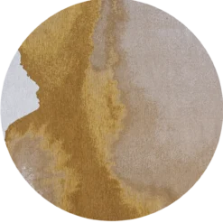 Ecorugs vloerkleed Lagoon yellow ∅ 140 cm