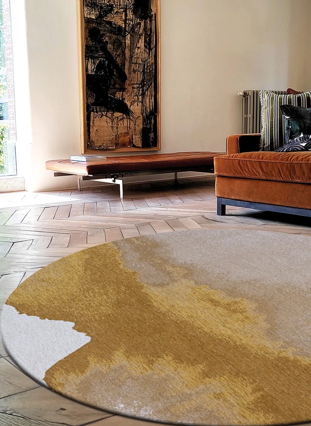 Ecorugs vloerkleed Lagoon yellow 280x390 cm