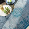 Ecorugs vloerkleed Medallion turquoise 80x150 cm