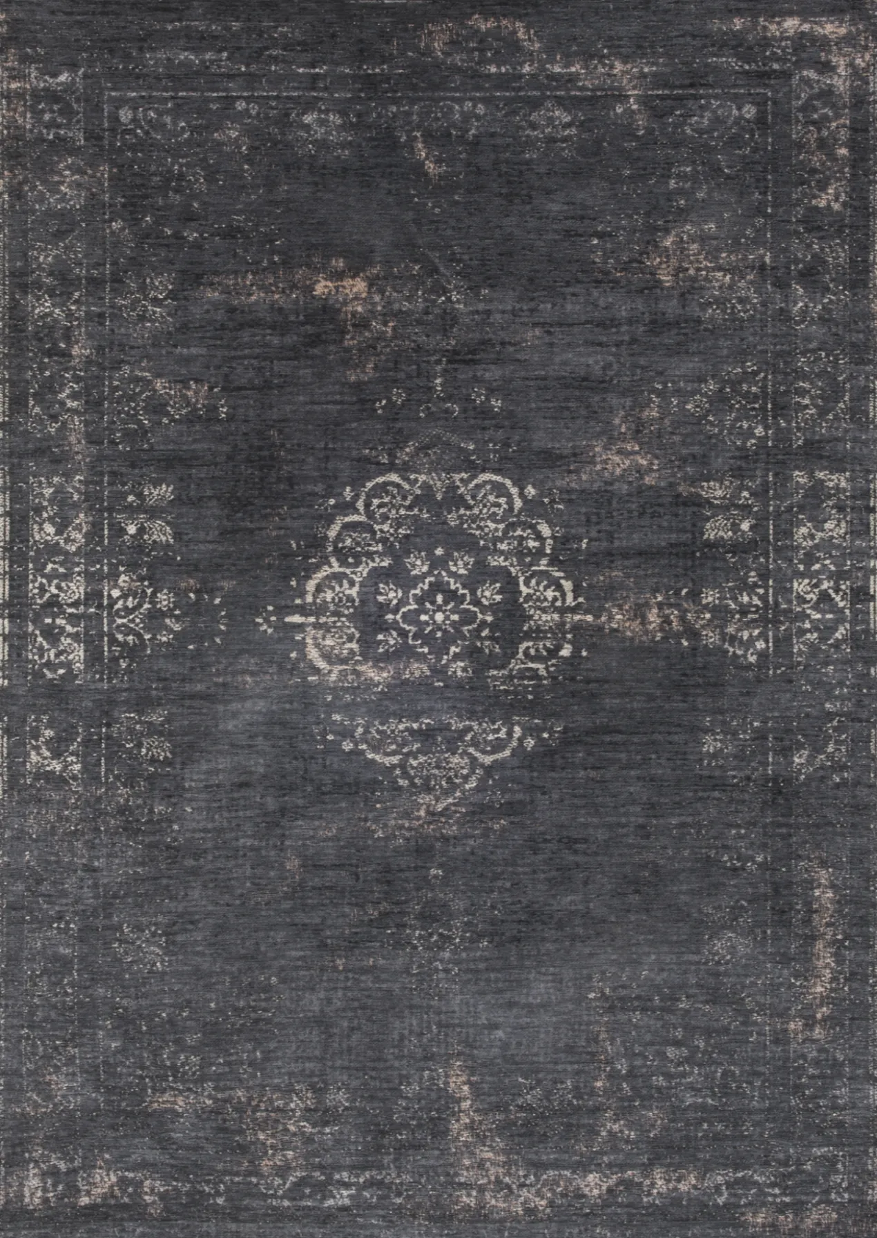 Ecorugs vloerkleed Medallion zwart 280x390 cm