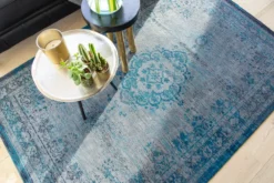 Ecorugs vloerkleed Medallion turquoise 140x200 cm