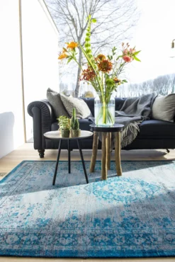 Ecorugs vloerkleed Medallion turquoise 200x280 cm