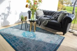 Ecorugs vloerkleed Medallion turquoise 280x390 cm