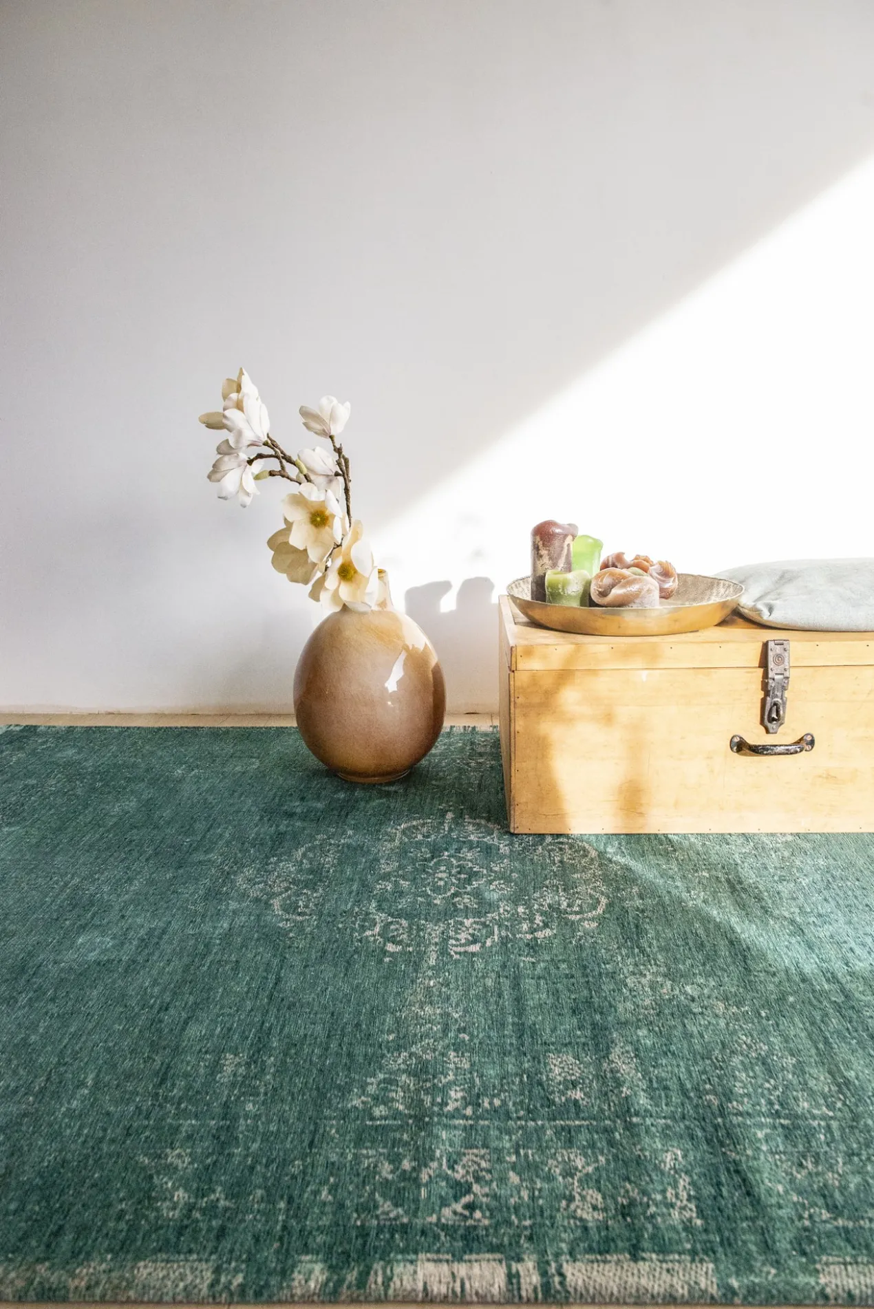 Ecorugs vloerkleed Medallion groen 170x240 cm
