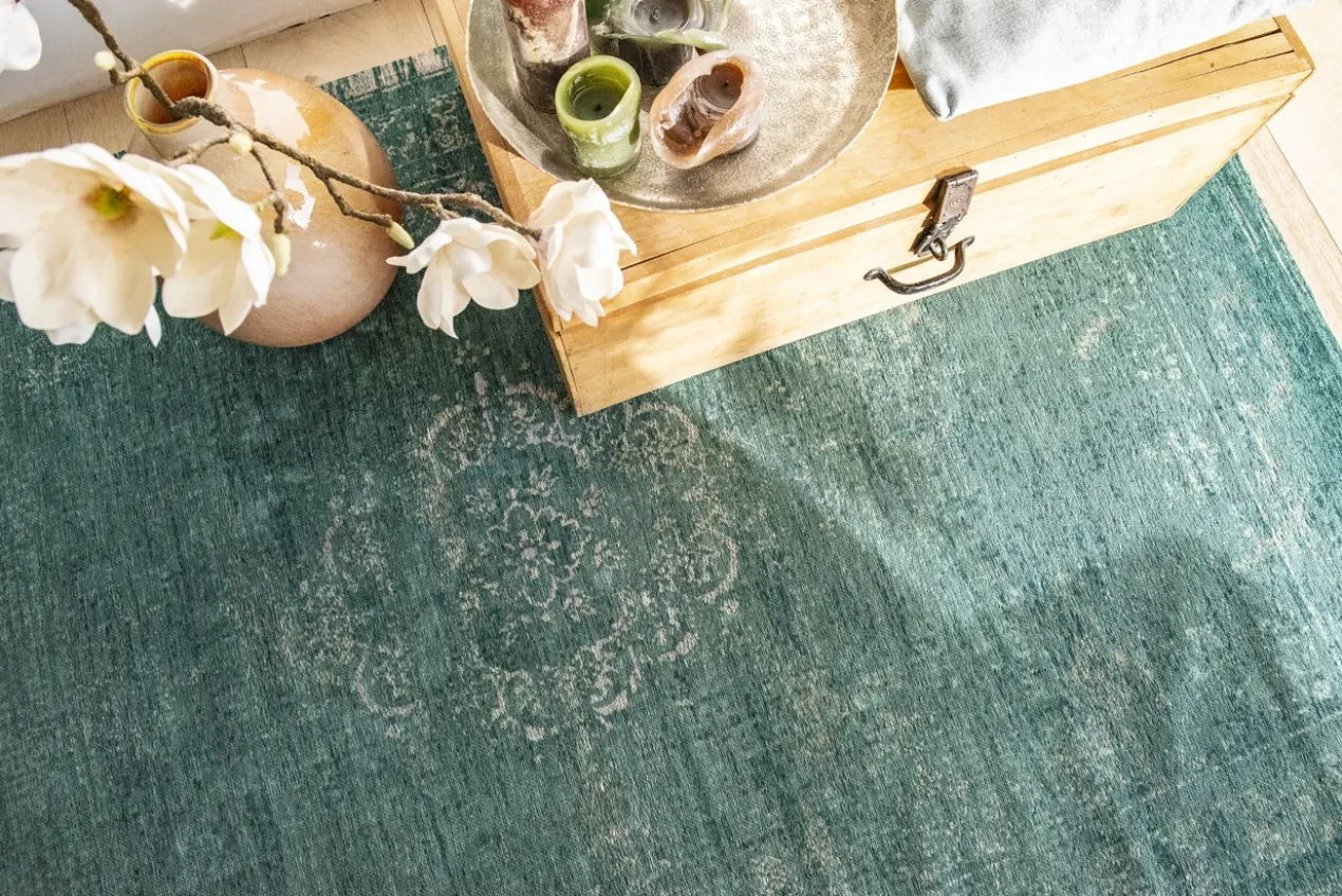 Ecorugs vloerkleed Medallion groen 280x390 cm