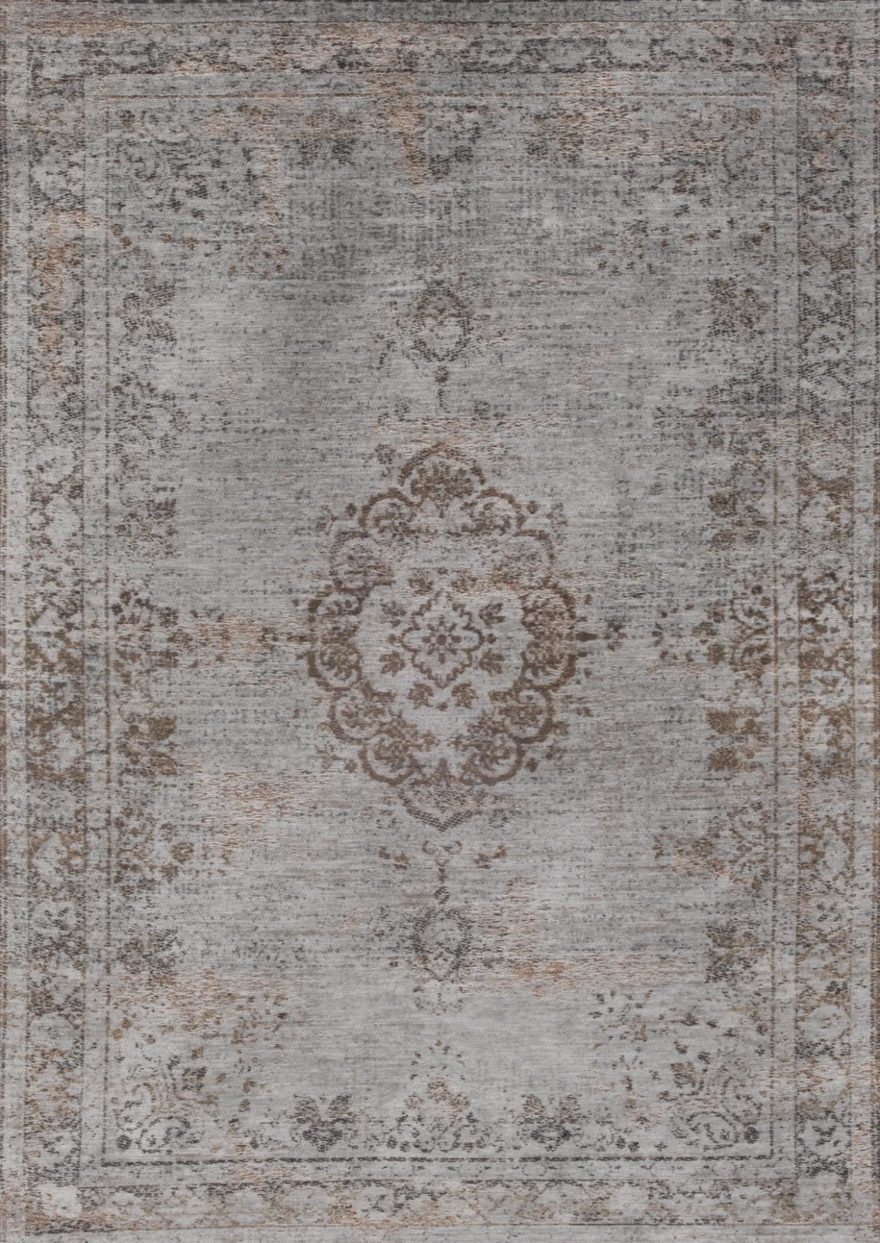 Ecorugs vloerkleed Medallion grijs 280x390 cm