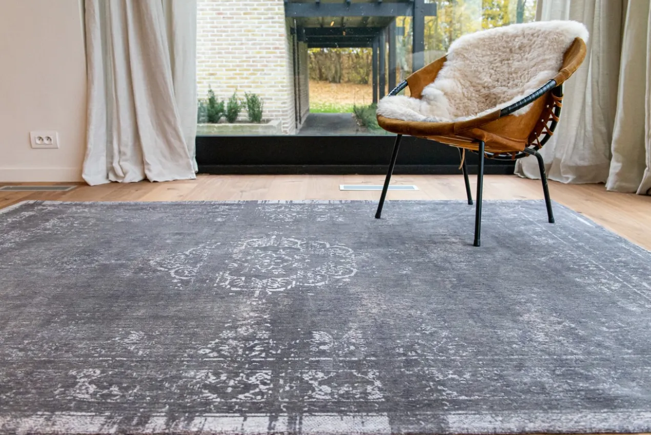 Ecorugs vloerkleed Medallion grijs 240x340 cm