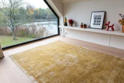 Ecorugs vloerkleed Medallion geel 200x280 cm