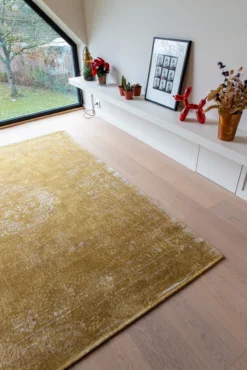 Ecorugs vloerkleed Medallion geel 280x390 cm