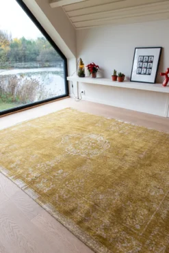 Ecorugs vloerkleed Medallion geel 280x390 cm