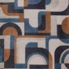 Ecorugs vloerkleed Module multicolor blauw/oranje 170x240 cm