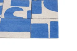 Ecorugs vloerkleed Papercut blauw 80x150 cm