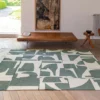 Ecorugs vloerkleed Papercut groen 200x280 cm